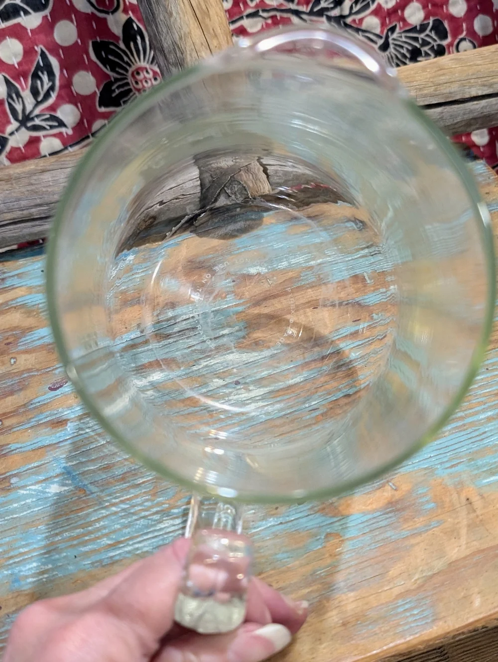 Pyrex Glass Pitcher W Handle - Picture 5 of 9